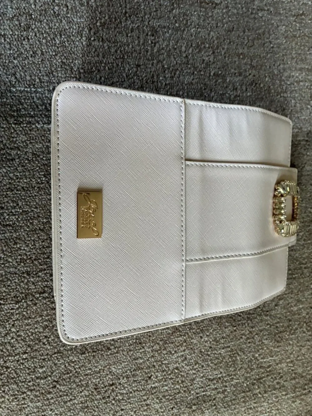 Jewel Badgley Mischka Gold Chain Evening Purse